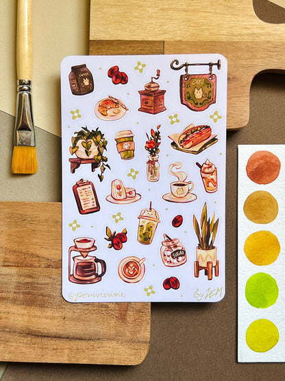 Cozy Cafe | Deco Sticker Sheet