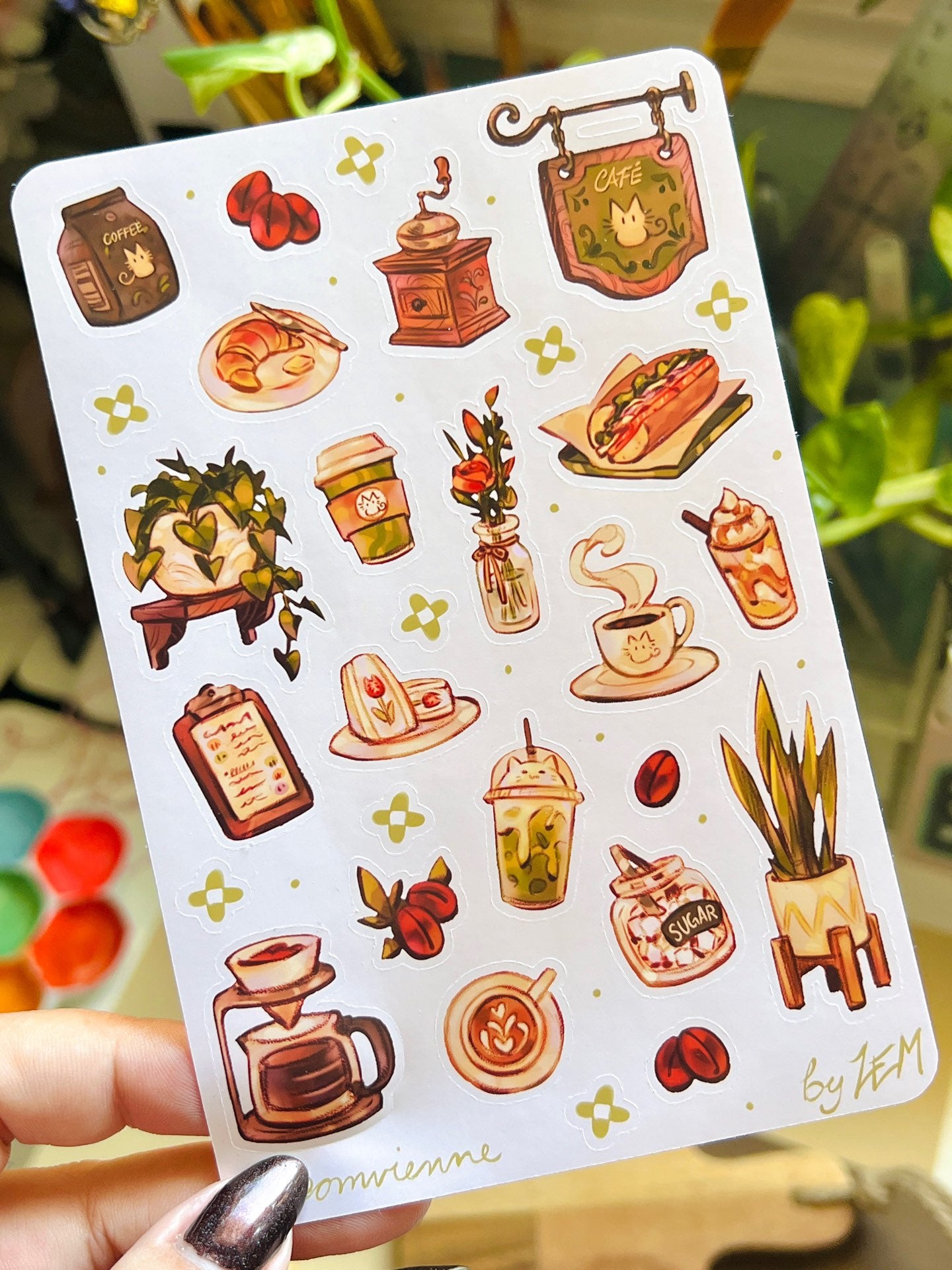 Cozy Cafe | Deco Sticker Sheet