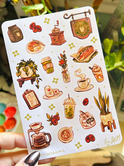 Cozy Cafe | Deco Sticker Sheet