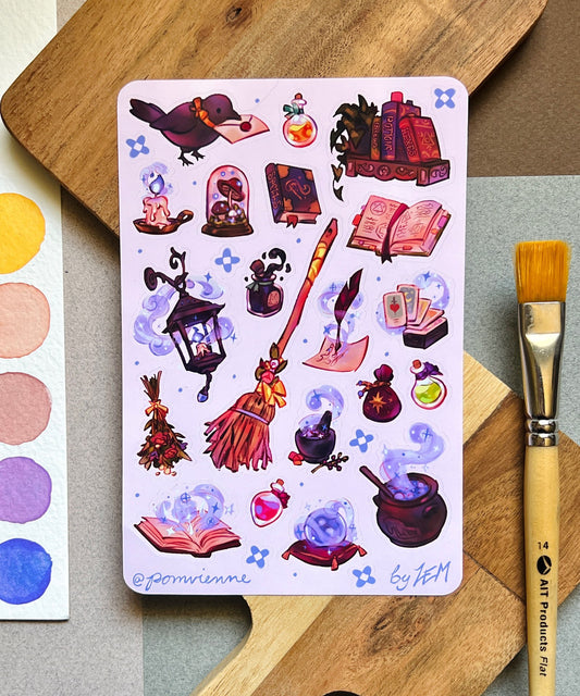 A Lil Witchy | Deco Sticker Sheet