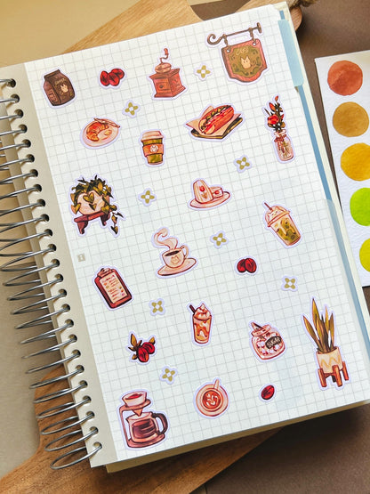 Cozy Cafe | Deco Sticker Sheet